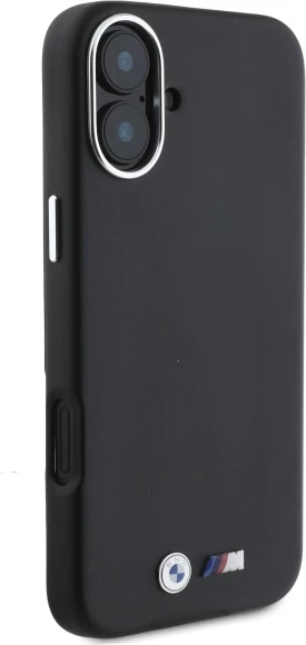 Mbështjellës BMW M Smooth Full Wrapped Metal MagSafe për iPhone 16, zi