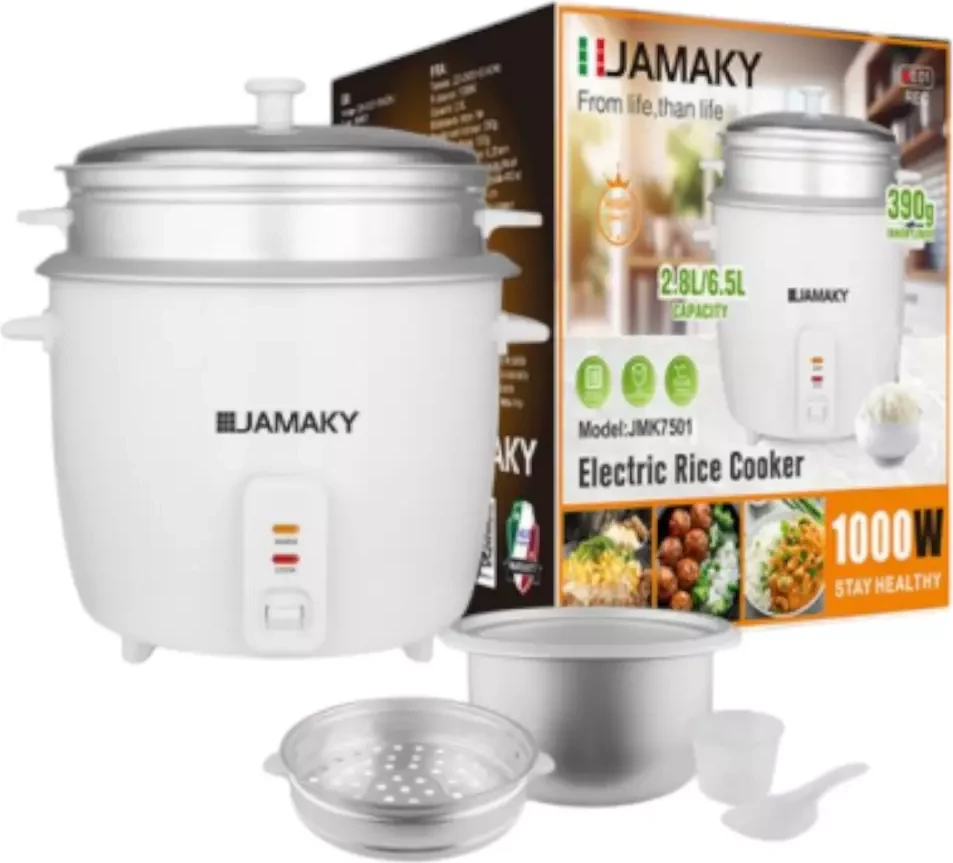 Tenxhere Elektrike Për Oriz JAMAKY JMK7501 (Bardhë)