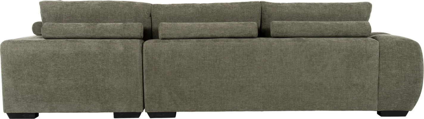 Kënd divan (djathtas) COVEN FH3266.04R, pëlhurë e gjelbër, 298x102-208x85H cm