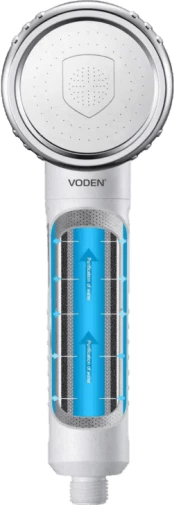 Dorezë dushi me filter Voden, e bardhë