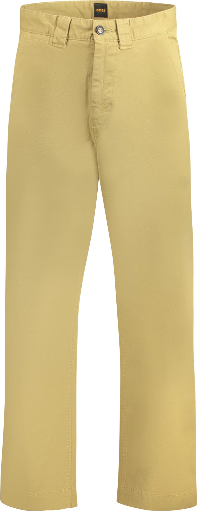 Pantallona për meshkuj BOSS straight fit, kafe