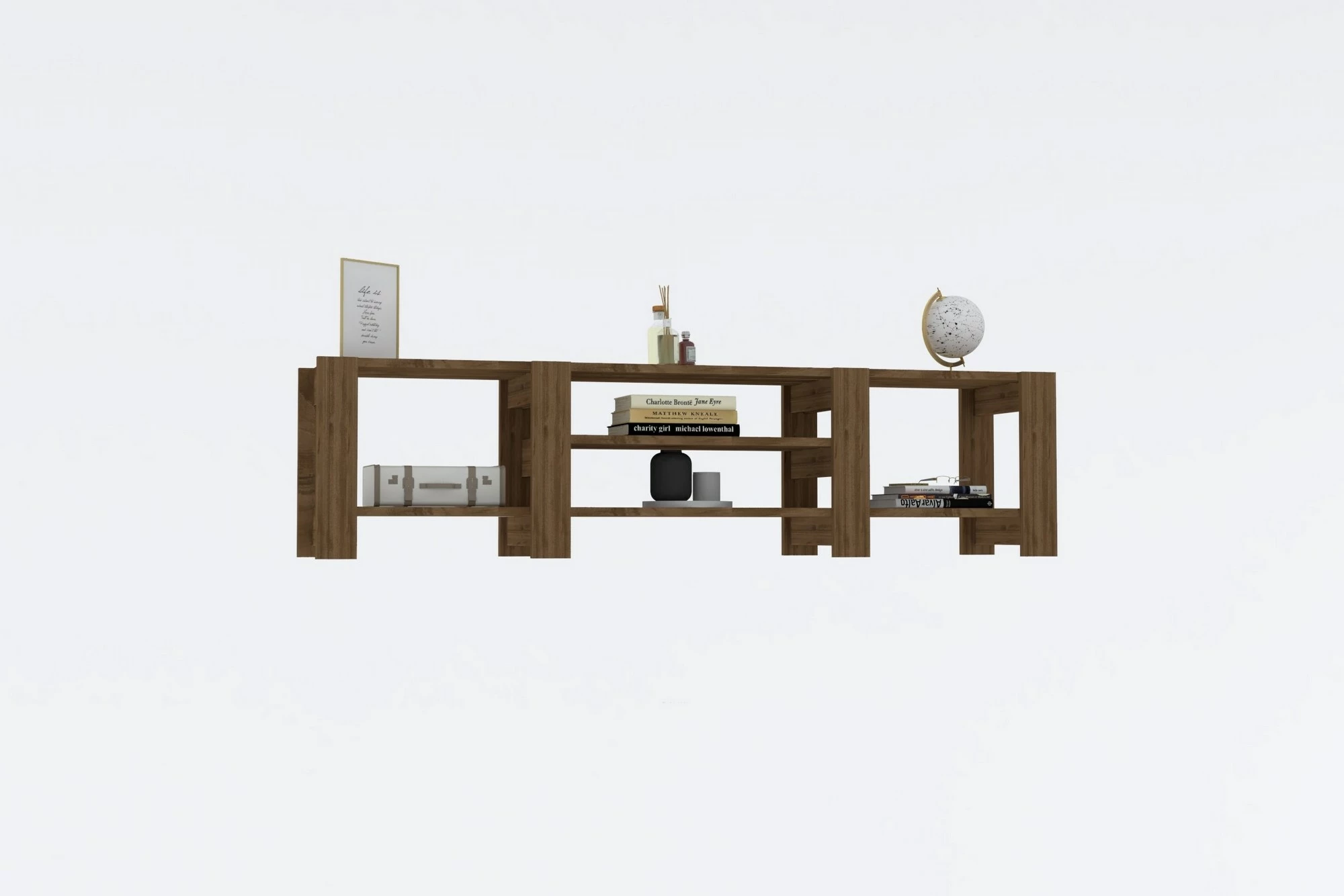 Komodë TV Skye Decor, ngjyrë arre, Technic