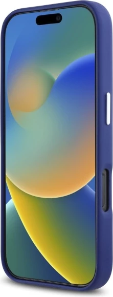 Mbështjellës Karl Lagerfeld FW Metal Plate MagSafe për iPhone 16 Pro Max, Blu