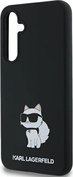 Mbështjellës Karl Lagerfeld Silicone Choupette për Samsung Galaxy A35, i zi