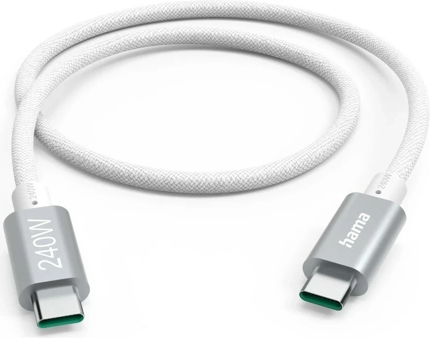 Kabëll USB-C në USB-C Hama 240W 1.5m bardhë