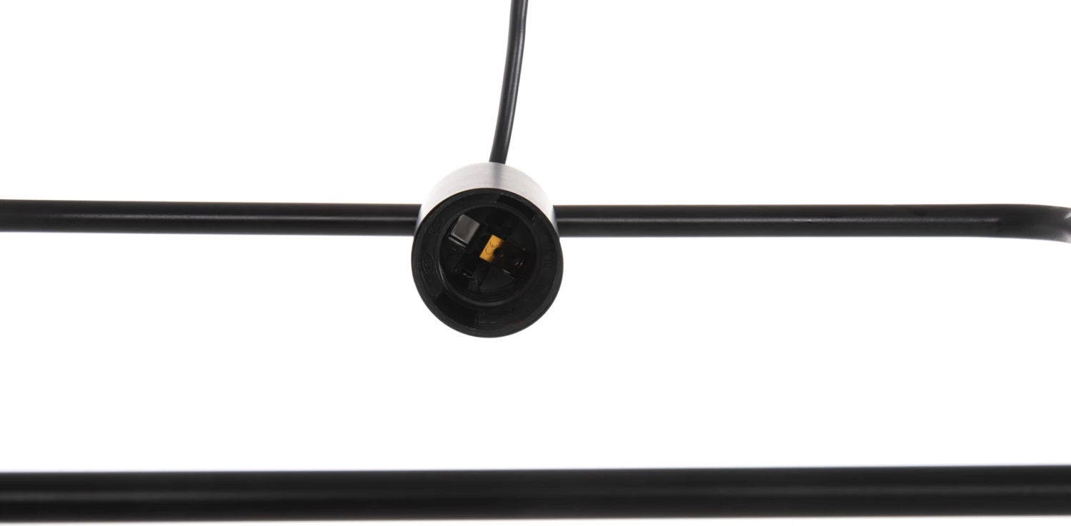 Llambë varëse tavani, metal i zi, FH4095, 33x33x134H cm