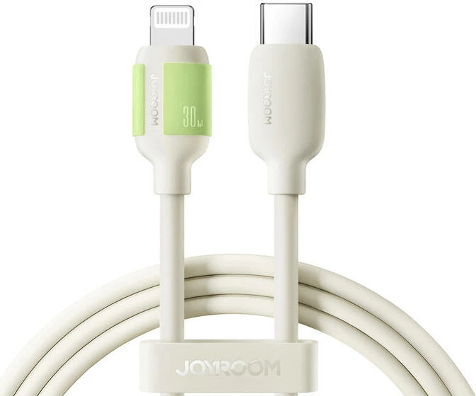 Kabllo karikimi dhe të dhënash Joyroom S-A53, USB-C në Lightning, 1.2m, Bezhe