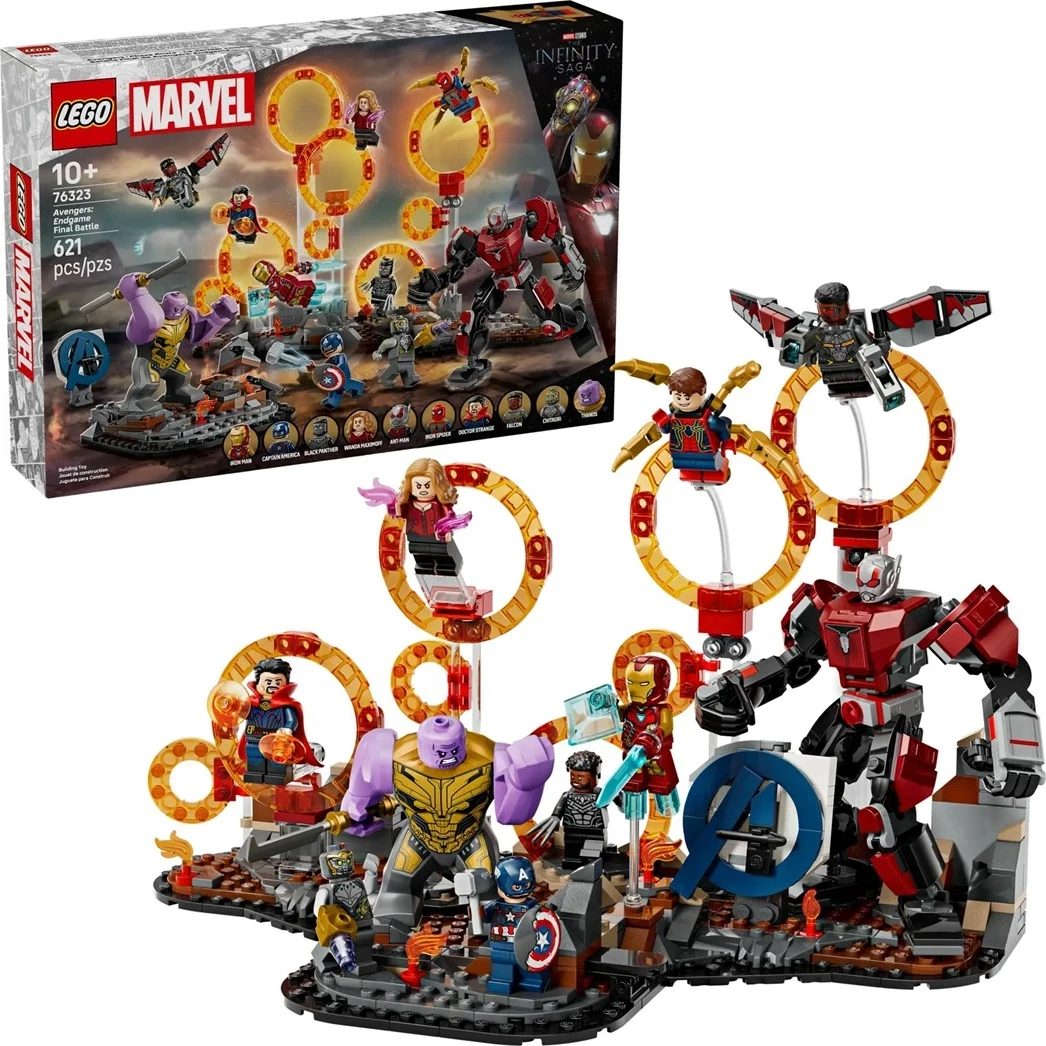 Set LEGO Marvel 76323 Avengers Endgame Final Battle, 621 pjesë