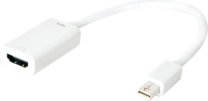 Kabllo LogiLink mini DisplayPort, 10cm, i bardhë