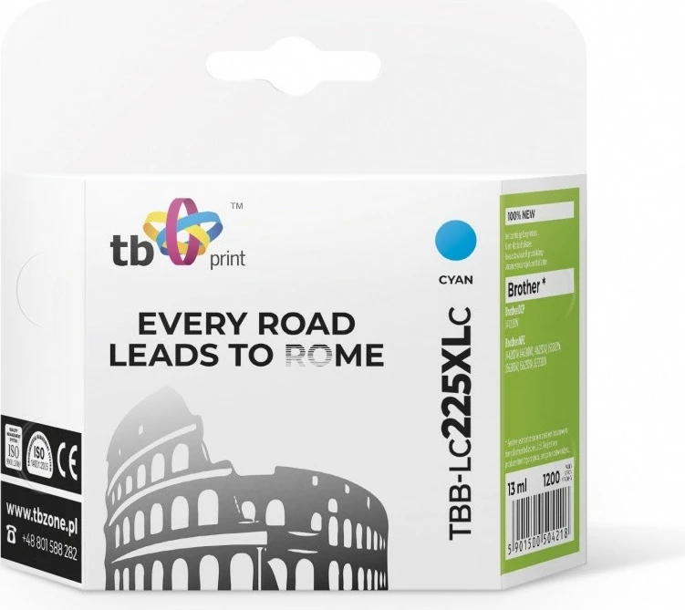 Toner TB Print TBB-LC225XLC për Brother, cyan
