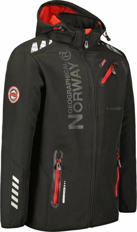 Jakne softshell për meshkuj Geographical Norway, e zezë