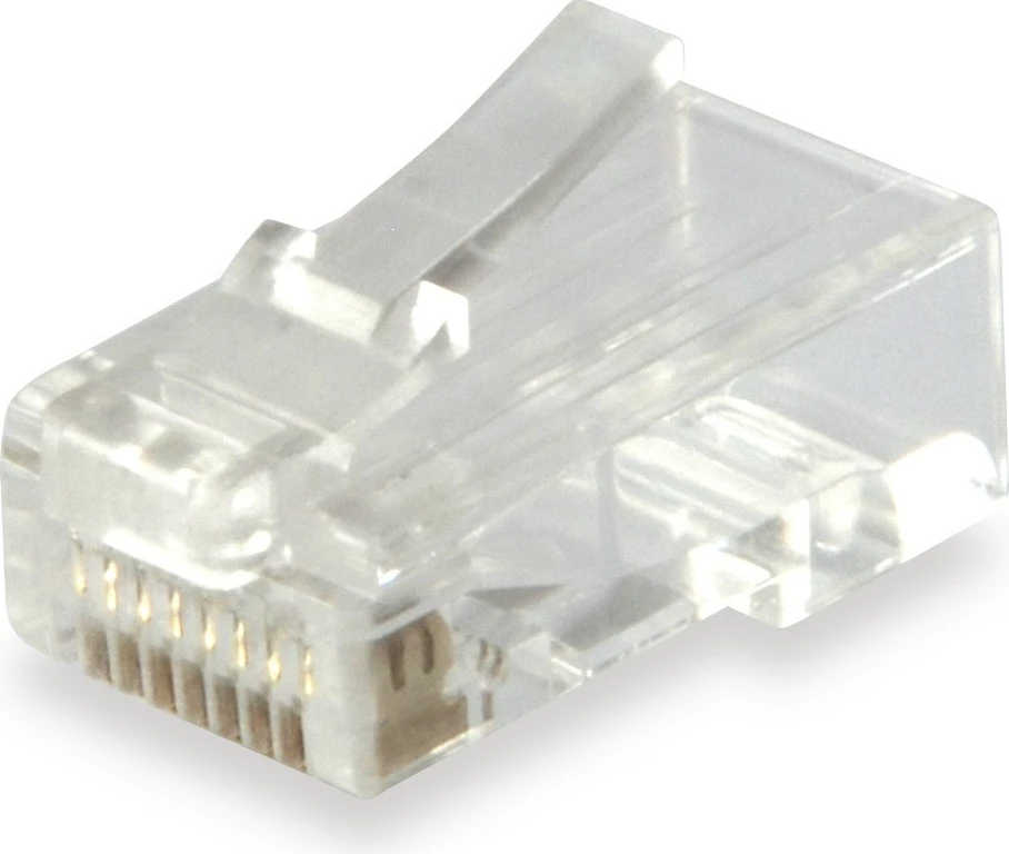 Plug rrjeti EQUIP Cat6 RJ45, plastikë, transparent, 100 copë