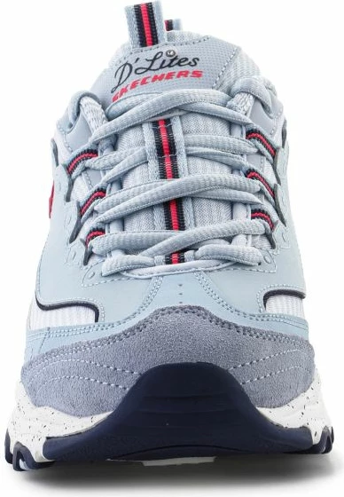 Atlete për femra Skechers, blu dhe gri/argjendtë