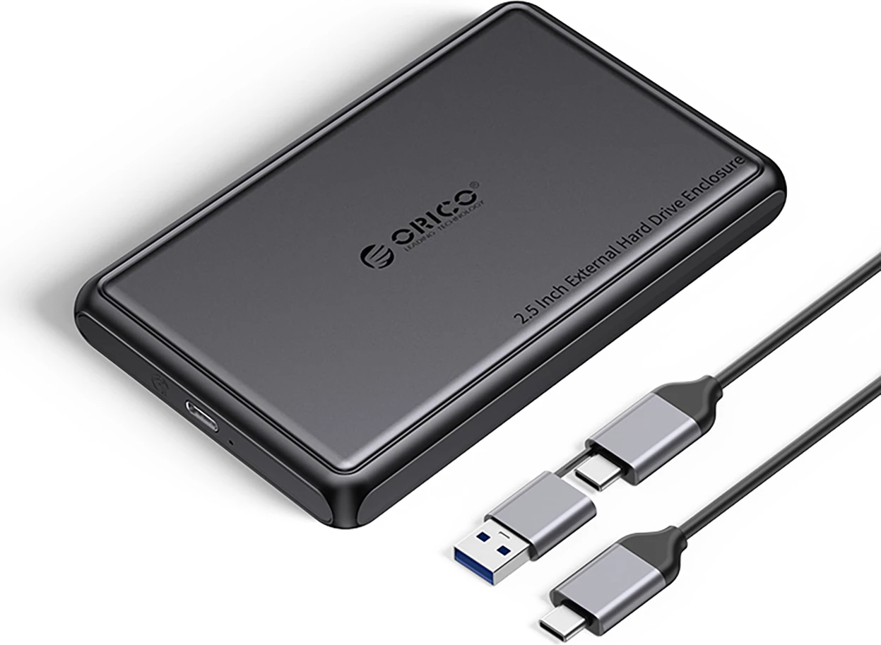 Kasë Orico DDL25-C3 për HDD/SSD 2.5", USB-C, 5Gb/s, e zezë