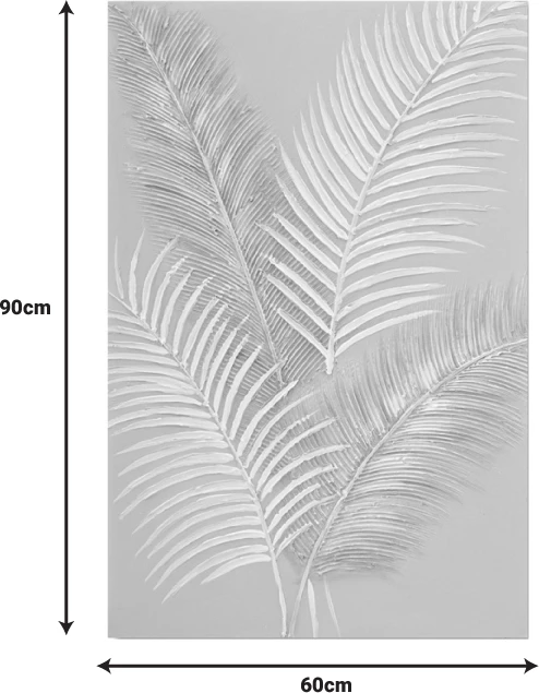 Pikturë kanavace Leavy I, shumëngjyrëshe, 60x3x90cm