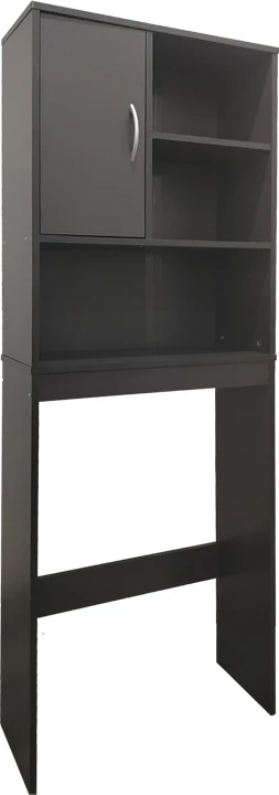 Dollap për lavatriçe, ngjyrë antracit, Tazien, 60x24x168.5cm