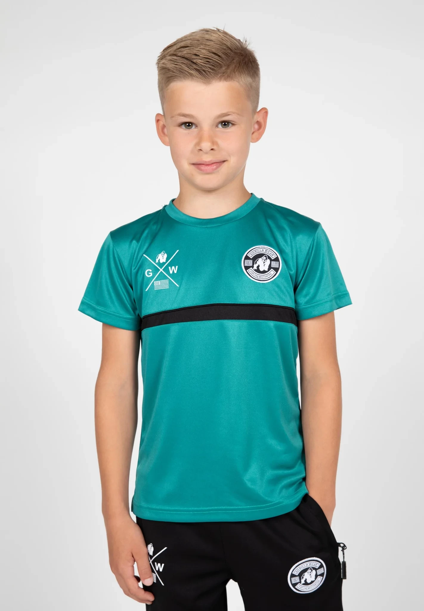 Vernon Kids T-Shirt - Teal Green 