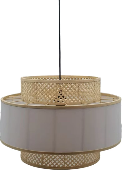 Dritë tavani Certy Inart E27 bambu ngjyrë natyrale D50χ33cm