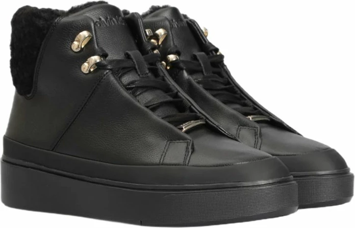 Atlete për femra Calvin Klein Hell Cupsole HI Top WL, të zeza