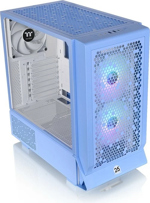 Kasë Thermaltake Ceres 330 TG ARGB midi tower, Hydrangea Blue