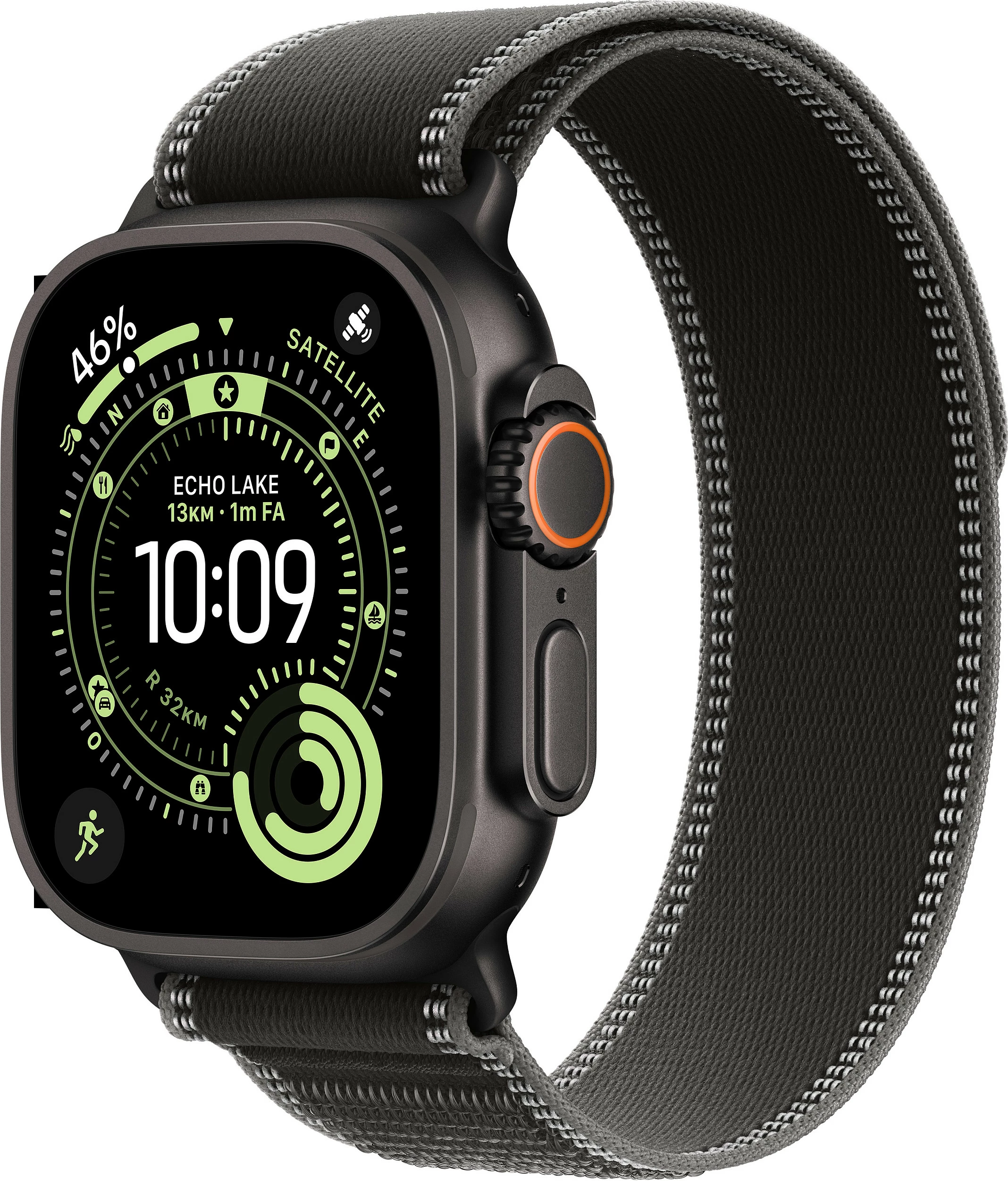 Smartwatch Apple Watch Ultra 3 Titanium Cellular 49mm, Trail Loop zi/kohlegri S/M