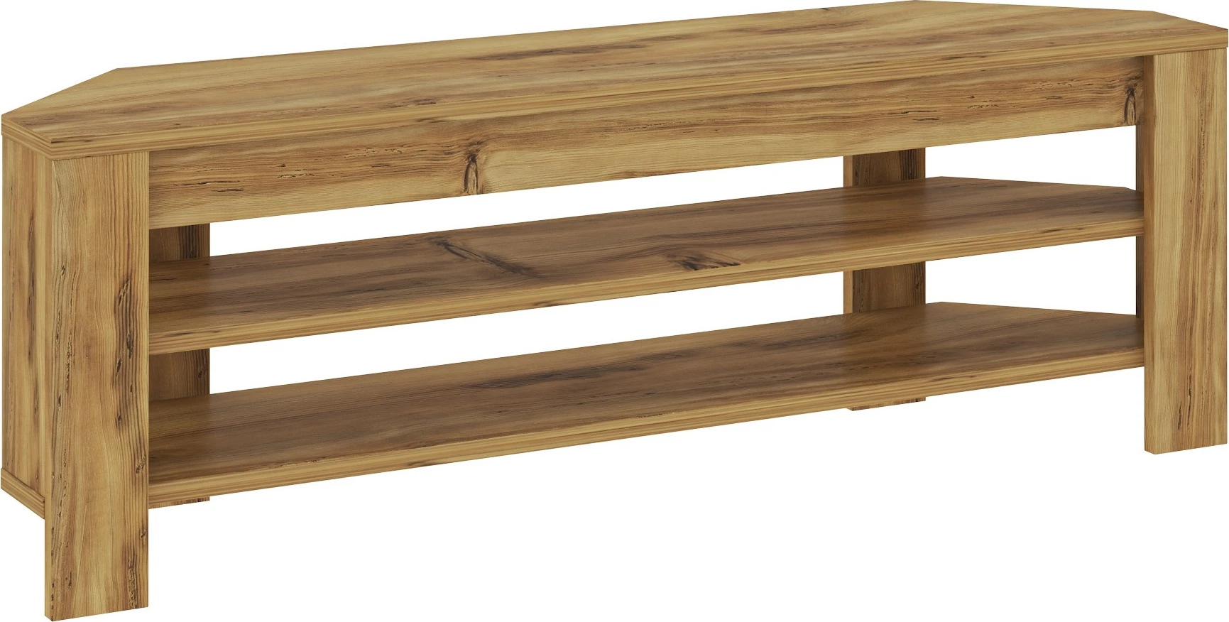 Komodë për TV, këndore, ngjyrë lisi, Hanah Home