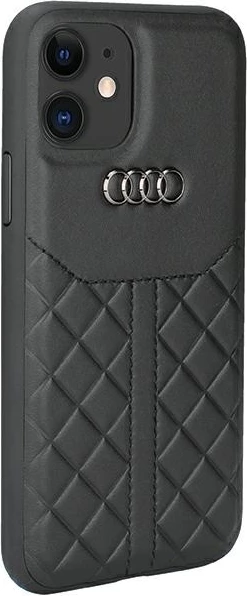 Mbështjellës Audi Genuine Leather për iPhone 12/12 Pro 6.1", lëkurë natyrale, zi