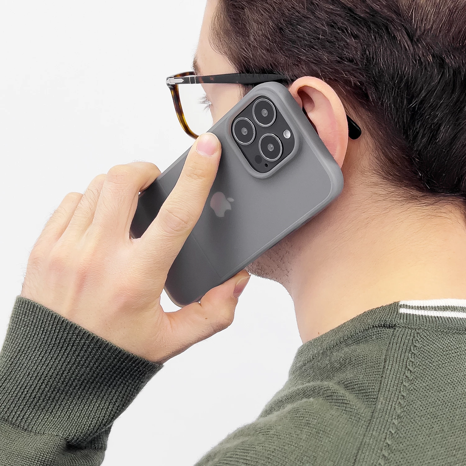 Mbështjellës Kingxbar Plain Series për iPhone 13, silikon, rozë