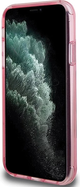 Mbështjellës Karl Lagerfeld Ring Stand Karl&Choupette MagSafe për iPhone 11/XR, rozë