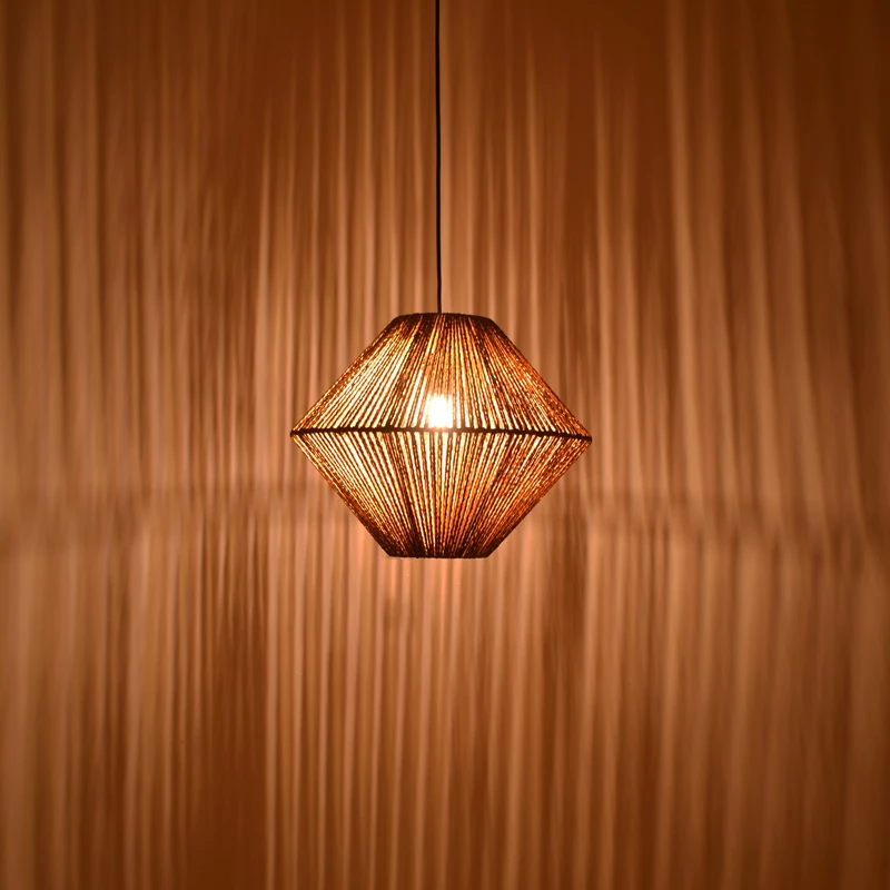 Dritë tavani Palmo Inart E27 litar ngjyrë natyrale D40x32cm