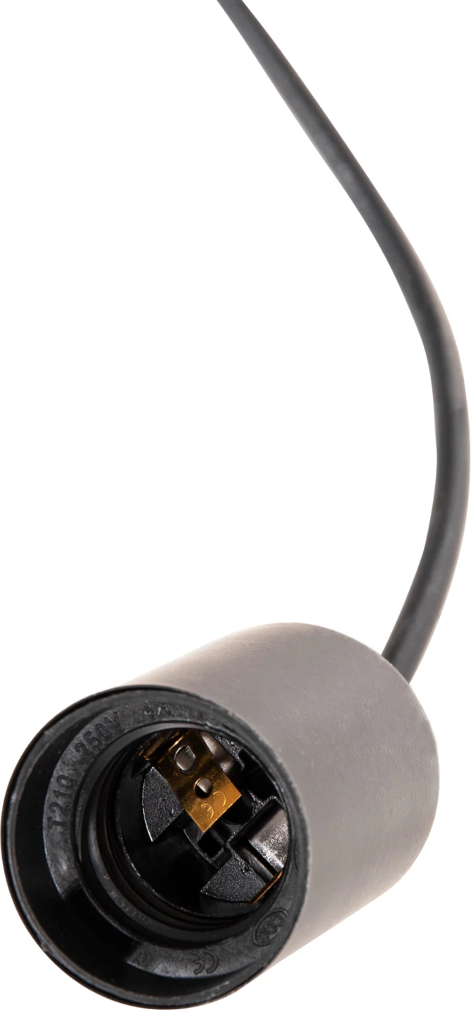 Llambë tavani me 6 drita, FH4175, metal i zi, kabllo të zeza, Φ100x180H cm