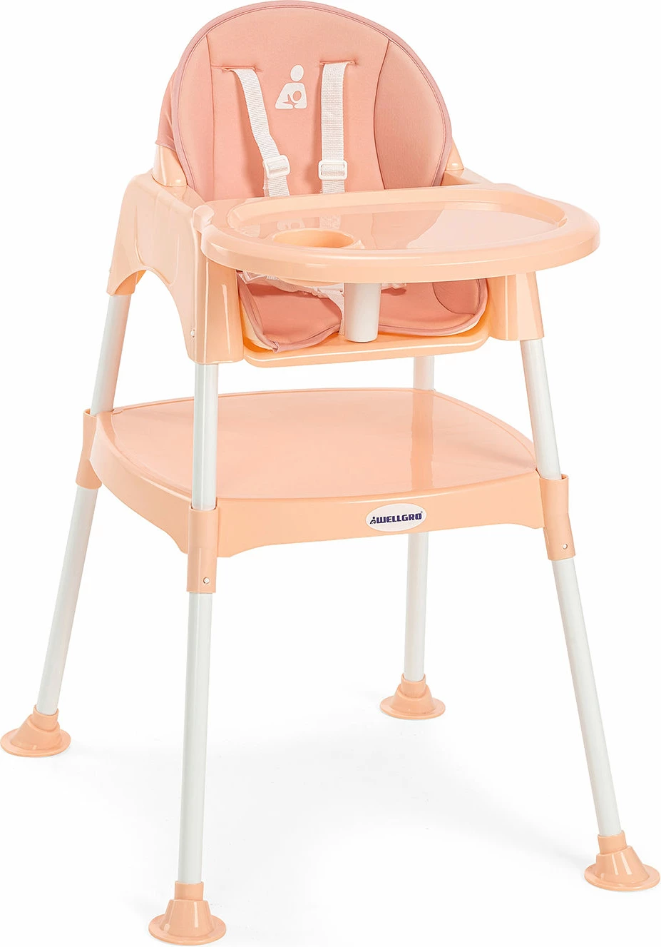 Karrige për bebe 3n1, ngjyrë salmon, Evila Originals