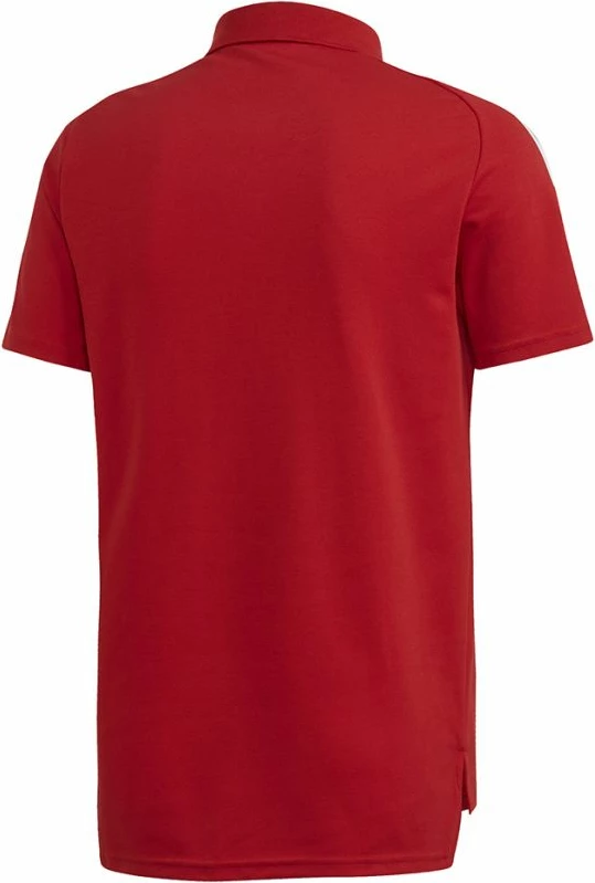 Maicë polo adidas për meshkuj, e bardhë me të kuqe