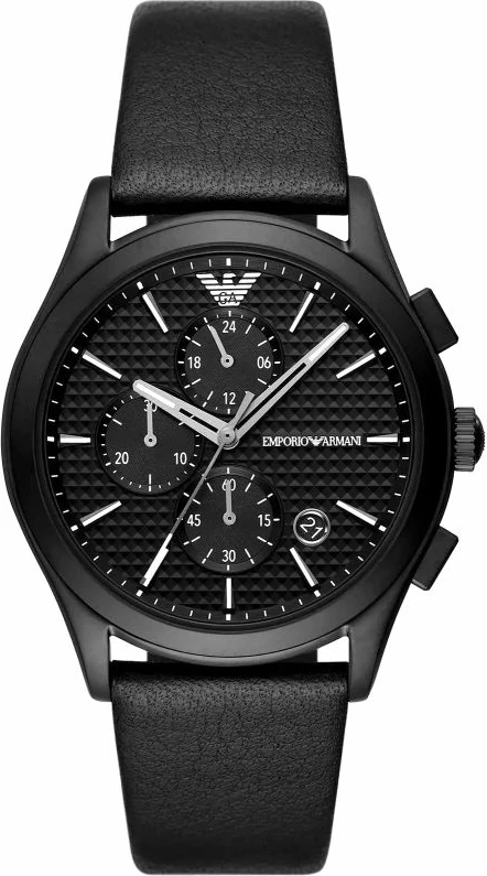 Orë dore me byzylyk për meshkuj Emporio Armani, të zeza