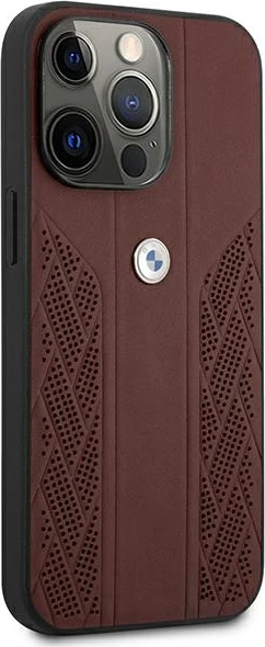 Mbështjellës BMW BMHCP13LRSPPR për iPhone 13/13 Pro 6.1", lëkurë, i kuq