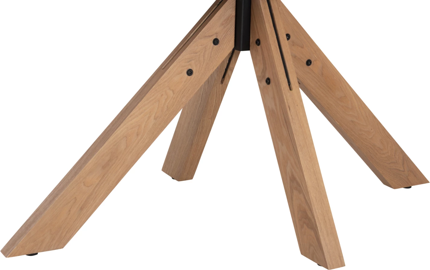 Tavolinë ngrënieje PAOLO FH9853 MDF me furnir druri Mançurian-këmbë druri gome të ngurtë-ngjyrë lisi 180x90x75H cm