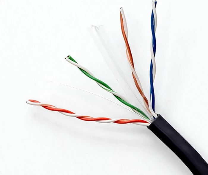 Kabllo rrjeti UTP CAT6, Qoltec 54562, 1 Gb/s 250 MHz, 100 m, U/UTP 0.52 mm, e zezë