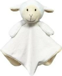 Lodër pelushi dele TULILO Miluś, 25x25 cm, e bardhë