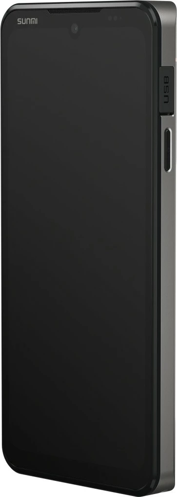 Terminal POS dorëmbajtës, Sunmi M3 A14, 6.75" 3GB/32GB, NFC SoftPOS, Wi‑Fi, IP65, bateri 5000 mAh, e zezë/argjendtë