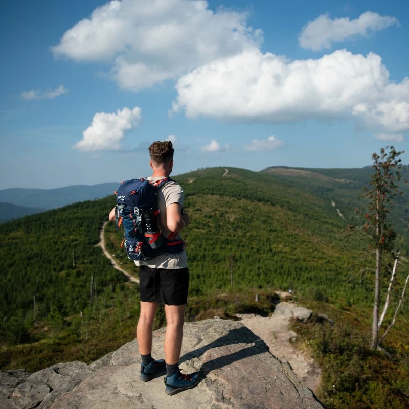 Çantë shpine turistike Nils Extreme NC1993 Northlake, navy blue 30+10L