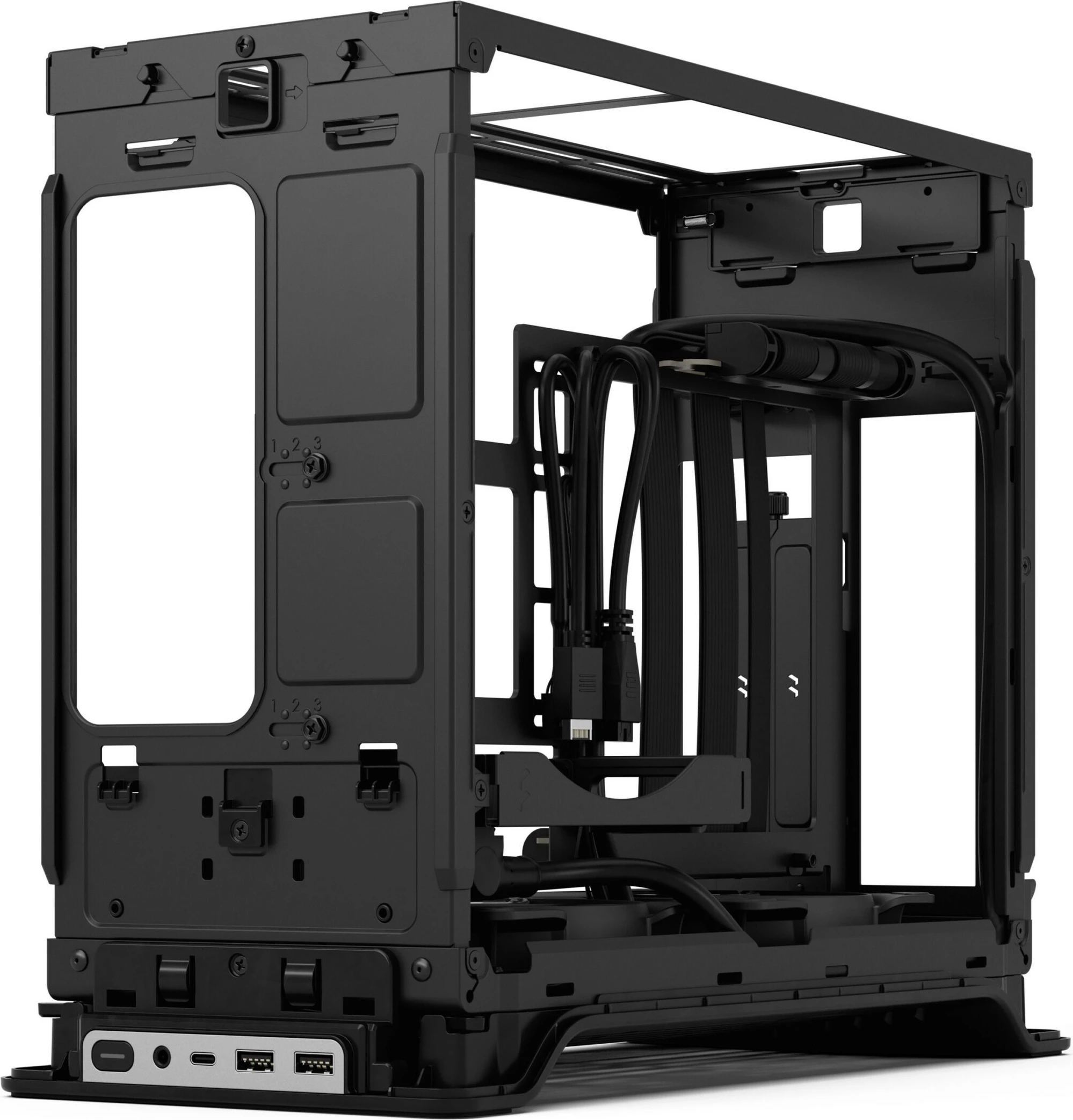 Kasë Fractal Design Era 2, Mini Tower, Silver