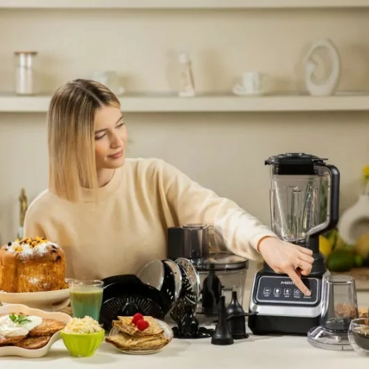 Robot kuzhine MPM MRK-27, 2600 ml, 2000 W, i zi/argjend