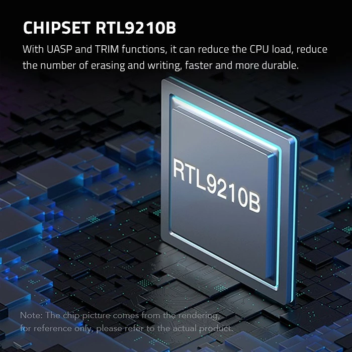 Kasë Qoltec NV2270 për SSD M.2 SATA/NVMe, USB-C, 2TB, e zezë