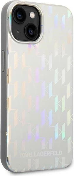 Mbështjellës Karl Lagerfeld KLHCP14MLGMMSV3 për iPhone 14 Plus 6.7", argjendtë