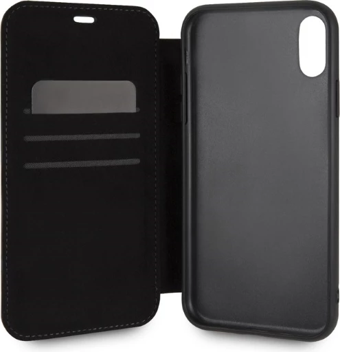 Mbështjellës BMW Logo Imprint për iPhone XR, lëkurë natyrale, Bezhë