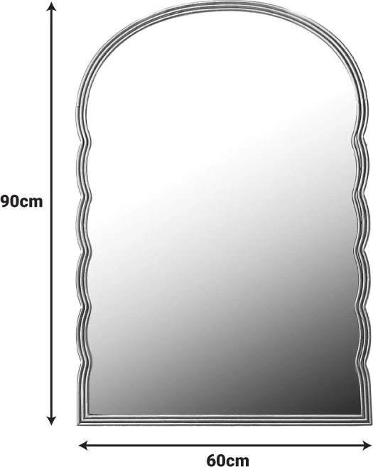 Pasqyrë Megike Inart, dru, ngjyrë ari, 60x2x90cm