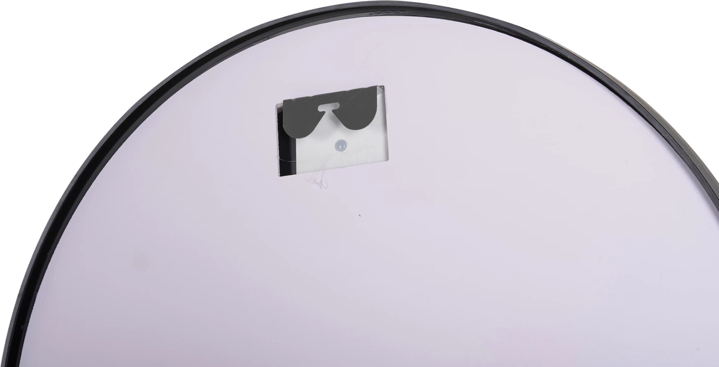 Pasqyrë muri e rrumbullakët, alumini, ngjyrë e zezë, FH9579.01, Φ60x3cm