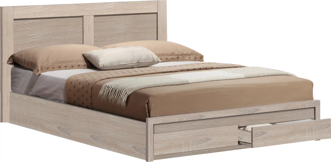 Krevat Capri FH399.02 me 2 sirtarë, ngjyrë sonoma, 160x200 cm