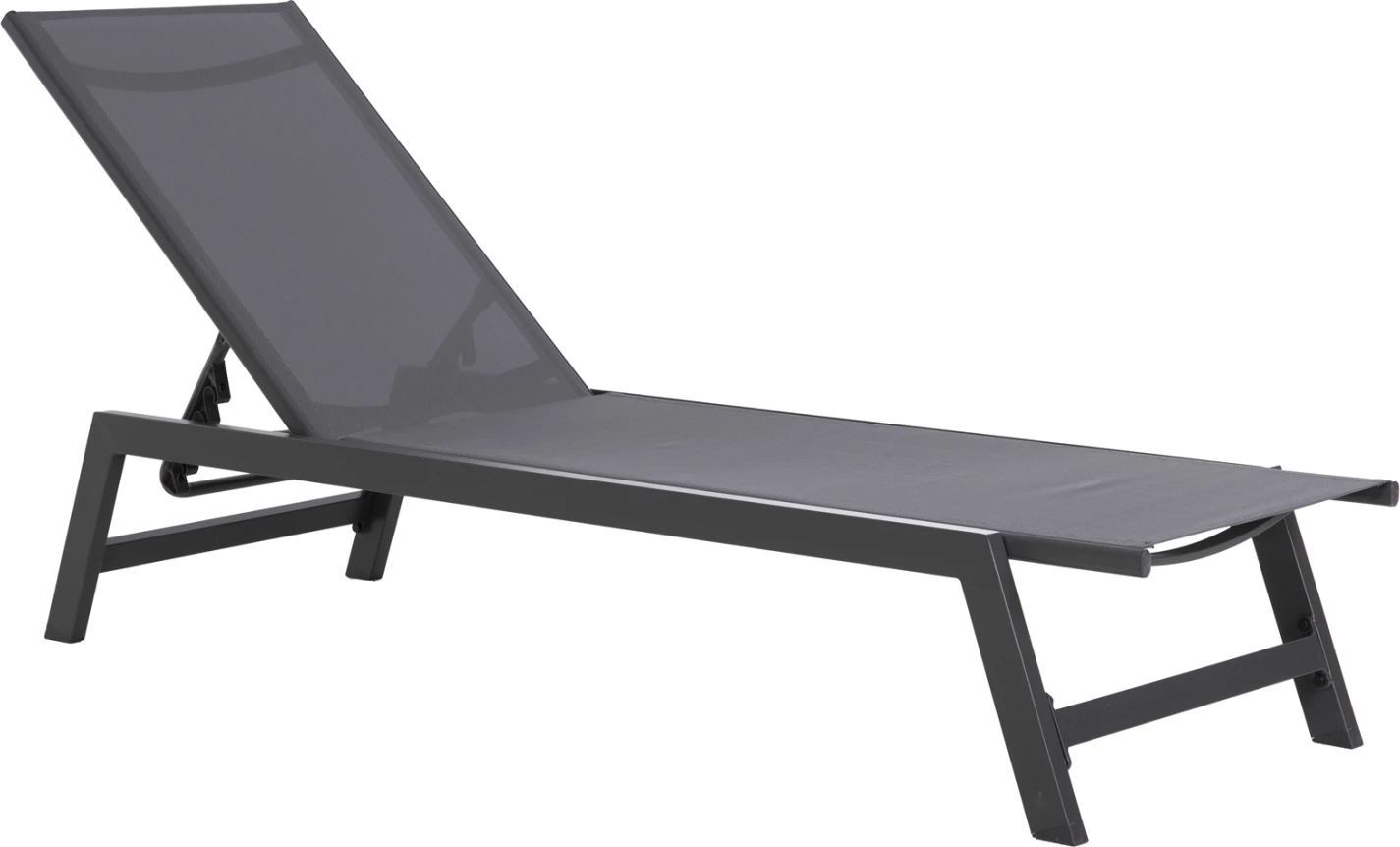 Shezlong alumini me mbështetëse koke RABIA FH5982.03 në antracit 191,5x60x89,5Hcm