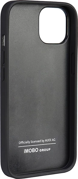 Mbështjellës Audi Genuine Leather për iPhone 14 6.1", lëkurë natyrale, zi